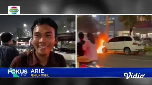 Fokus Pagi : Sebuah Minibus yang Tengah Melaju di Kota Bekasi Terbakar, Diduga Korsleting