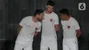 Jersey Timnas Indonesia terbaru resmi dirilis Erspo selaku penyedia apparel terbaru. (Liputan6.com/Herman Zakharia)