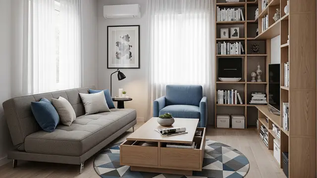 Model Ruang Tamu Kecil Modern Simple Clean Look (AI)