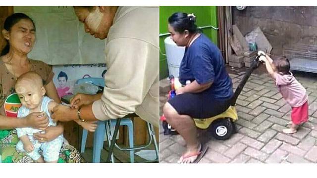 Ngakak, Begini Tingkah Absurd Orangtua Saat Mengasuh Anak