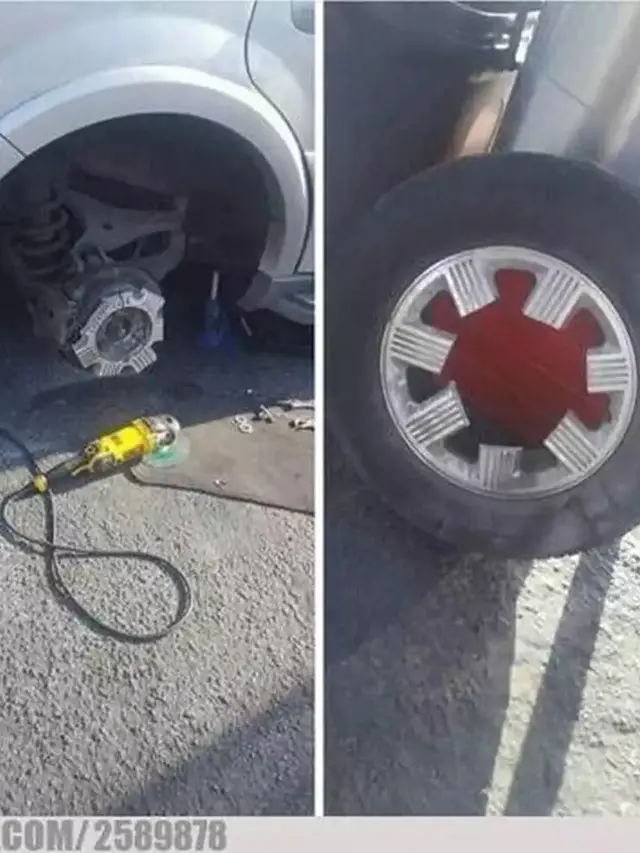 7 Potret Pemandangan Nyeleneh yang Ditemukan di Bengkel Ini Absurd Banget