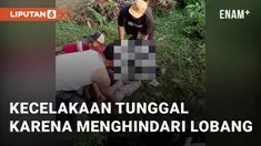 Kejadian tabrakan menghindari lobang di jalan Pantura Larangan Indramayu. Kecelakaan ini terjadi pada Selasa (6/8/2024)