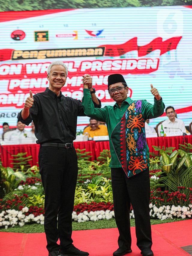 Mahfud MD Cawapres pendamping Ganjar Pranowo