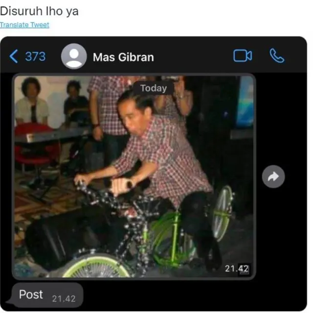 Unggah Foto Lucu Jokowi yang Bikin Warganet Khawatir, Kaesang Pangaerap Mengaku Disuruh Gibran