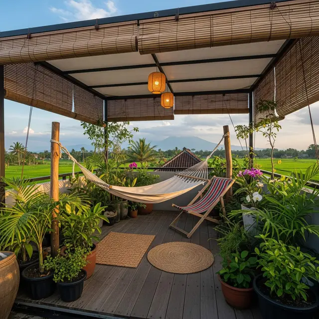 Desain Rumah Kecil dengan Rooftop Garden