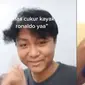 Pria Ini Pengen Cukur Rambut Bak Cristiano Ronaldo, Hasilnya Ngakak (sumber: TikTok/nopalsinging)