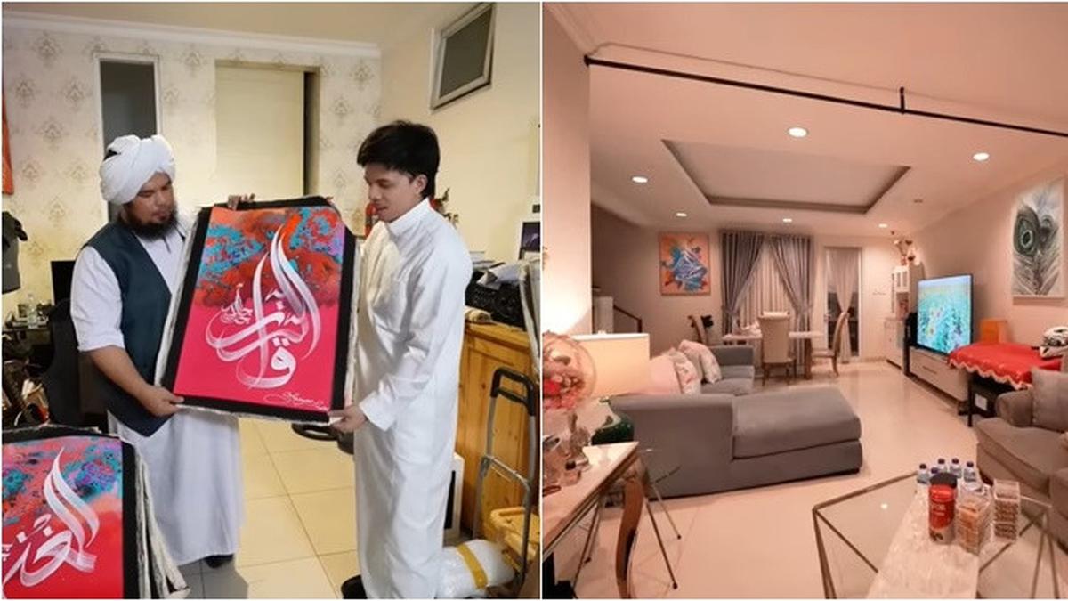 7 Potret Rumah Ustaz Derry Sulaiman, Ada Koleksi Kaligrafi dan Studio Podcast
