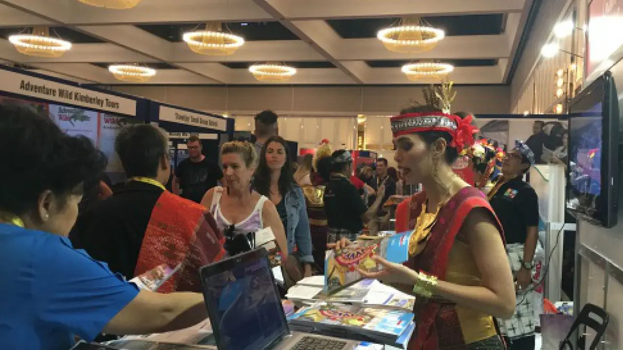 Perth Holiday and Cruise Expo 2018 di Crown Hotel, Perth dan Crab Festival di Mandurrah, Australia. (Sumber: KJRI Perth)​