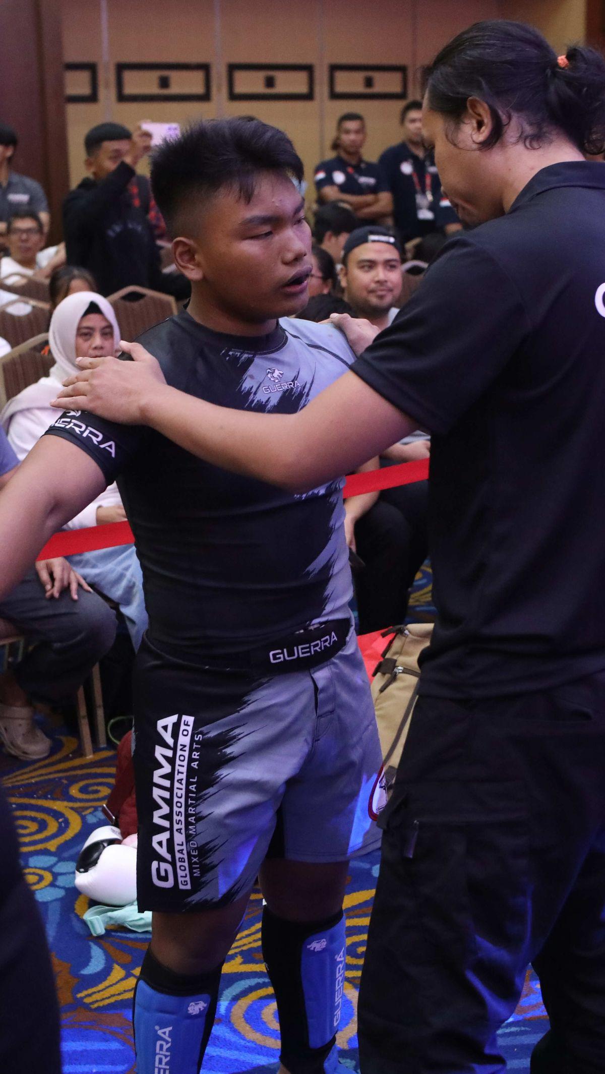 Selain itu, kejuaraan ini juga menjadi ajang mencari petarung terbaik Indonesia dalam rangka menghadapi Kejuaraan Dunia Global Association Mixed Martial Arts (MMA) World Championship 2024 di Indonesia pada 15 Desember 2024.&nbsp;Liputan6.com/Angga Yuniar