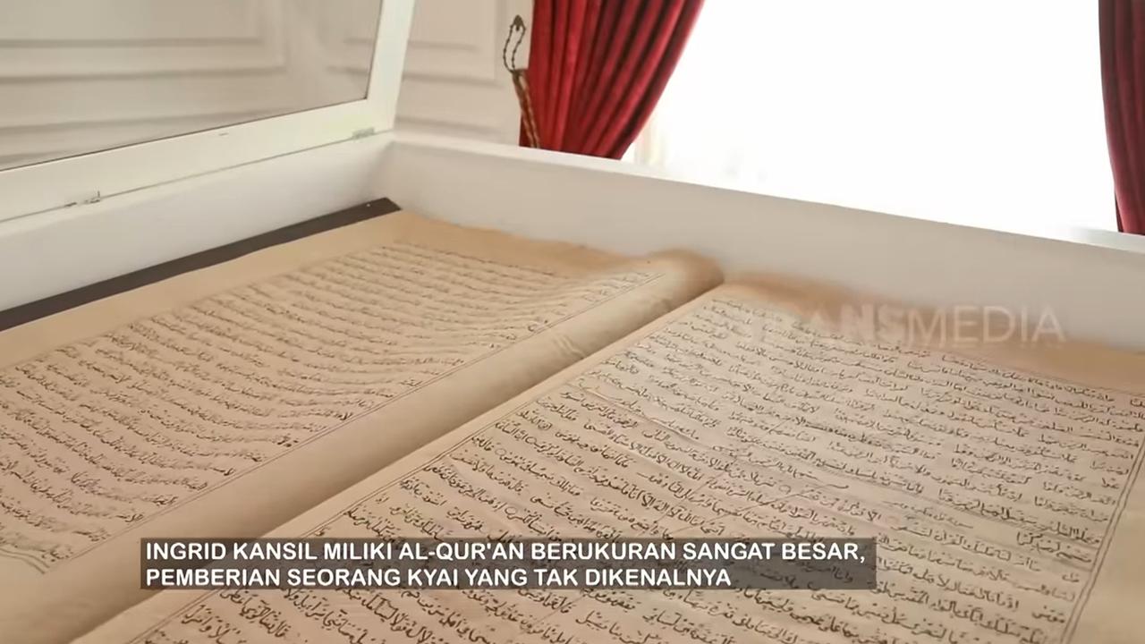 Seluas 4.000 Meter, Potret Ruang Penyimpanan Al Quran Super Besar di Rumah Inggrid Kansil - Pemberian Kyai Tak Dikenal
