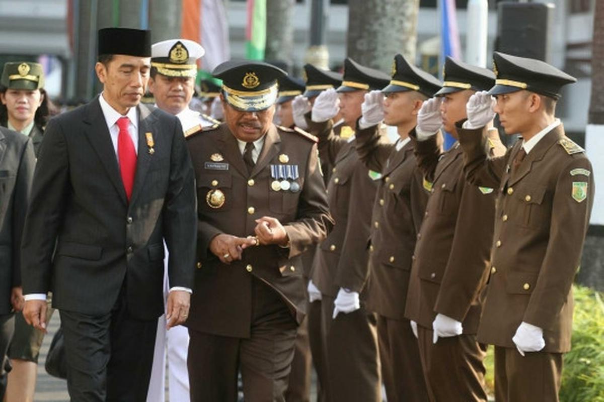 Jokowi hadiri HUT Bhakti Adhyaksa di Kejagung
