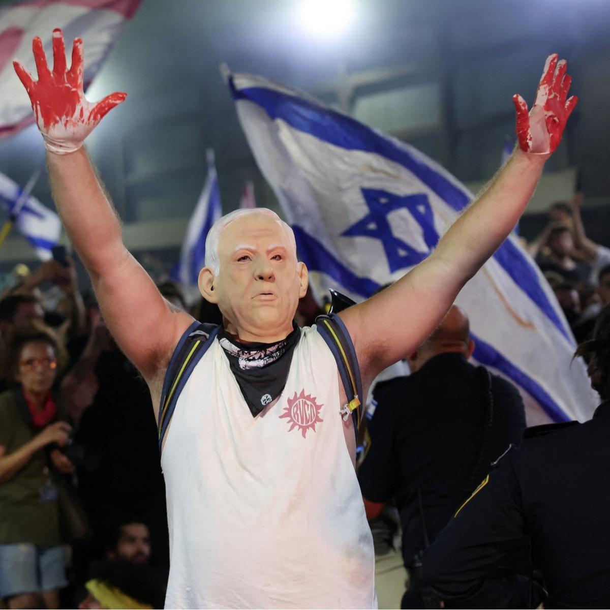 Demo Warga Israel di Tel Aviv