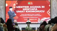 Sapa Ribuan Umat Konghucu, Menag Serukan Pesan Kebersamaan NKRI