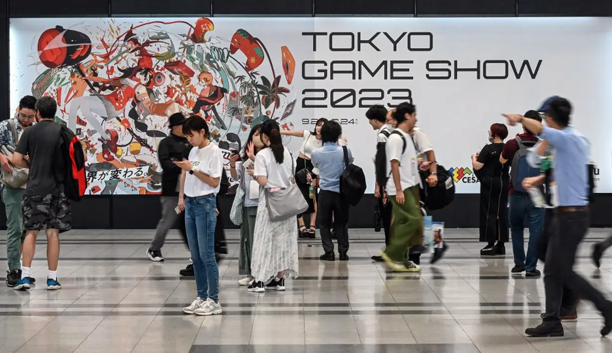 Untuk pertama kalinya sejak 2019, Tokyo Game Show (TGS) akan kembali digelar secara penuh. (Richard A.Brooks/AFP)