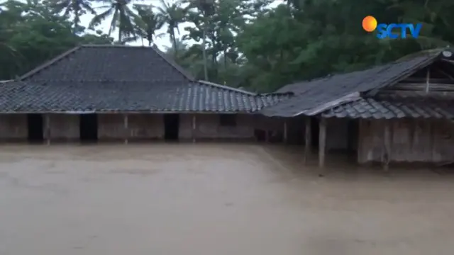 Data sementara dari BPBD menyebutkan banjir telah merendam tujuh kecamatan di Kabupaten Wonogiri.