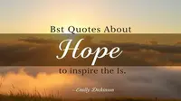 Best Quote About Hope to Inspire Your Life