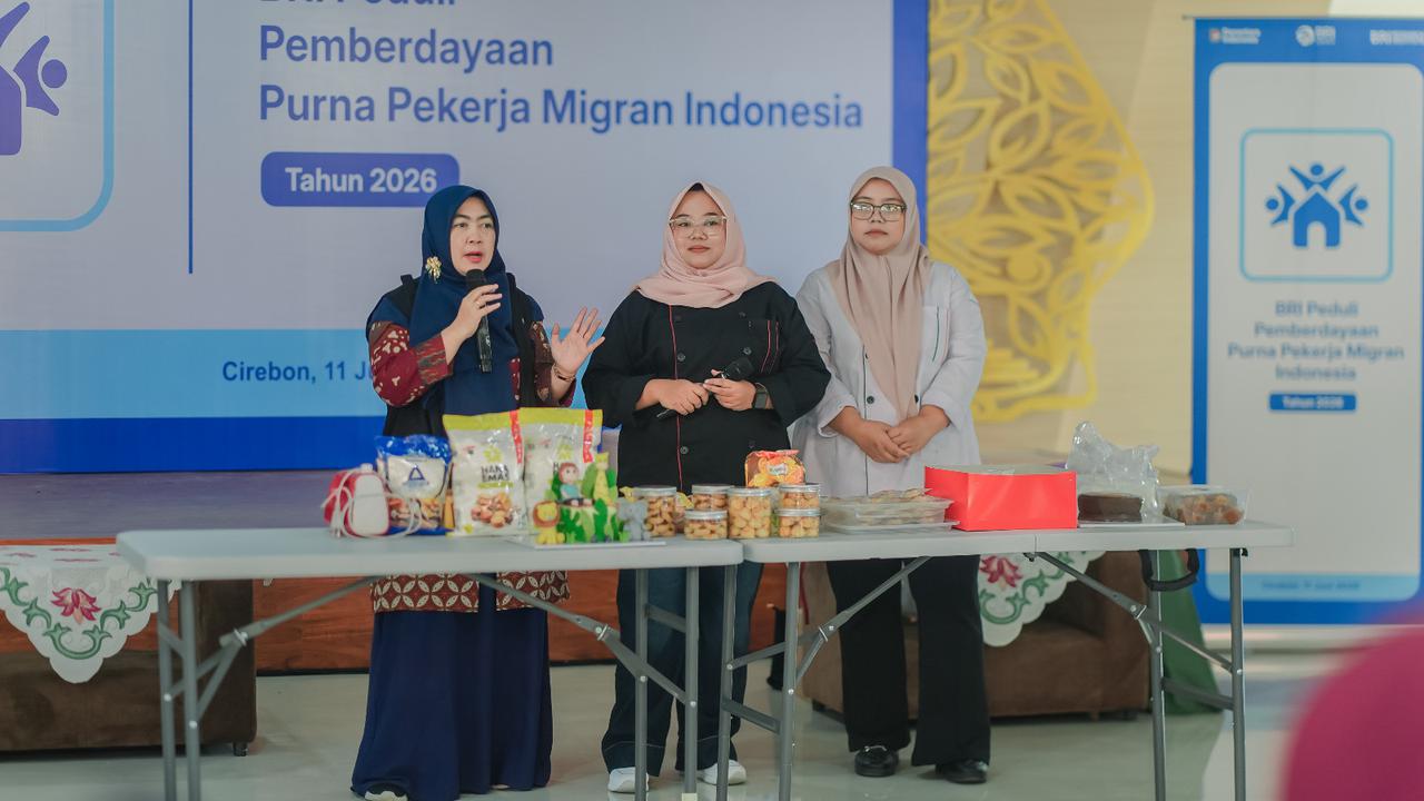 BRI Peduli Bekali Purna Pekerja Migran di Cirebon dengan Pelatihan Kewirausahaan untuk Perkuat Ekonomi