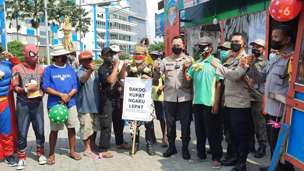 Penutupan Pos Lebaran, Kapolres Sukoharjo Didatangi Gatotkaca