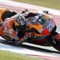 Pembalap Repsol Honda, Dani Pedrosa jadi yang tercepat pada latihan bebas pertama MotoGP Argentina 2018. (Juan MABROMATA / AFP)