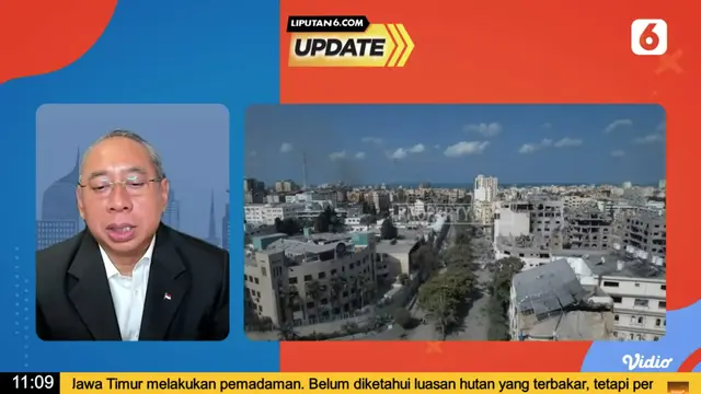 Duta Besar RI untuk Yordania dan Palestina Ade Padmo Sarwono menceritakan kondisi terkini pasca serangan Hamas ke Israel dalam program Liputan6 Update, Rabu (11/10/2023).