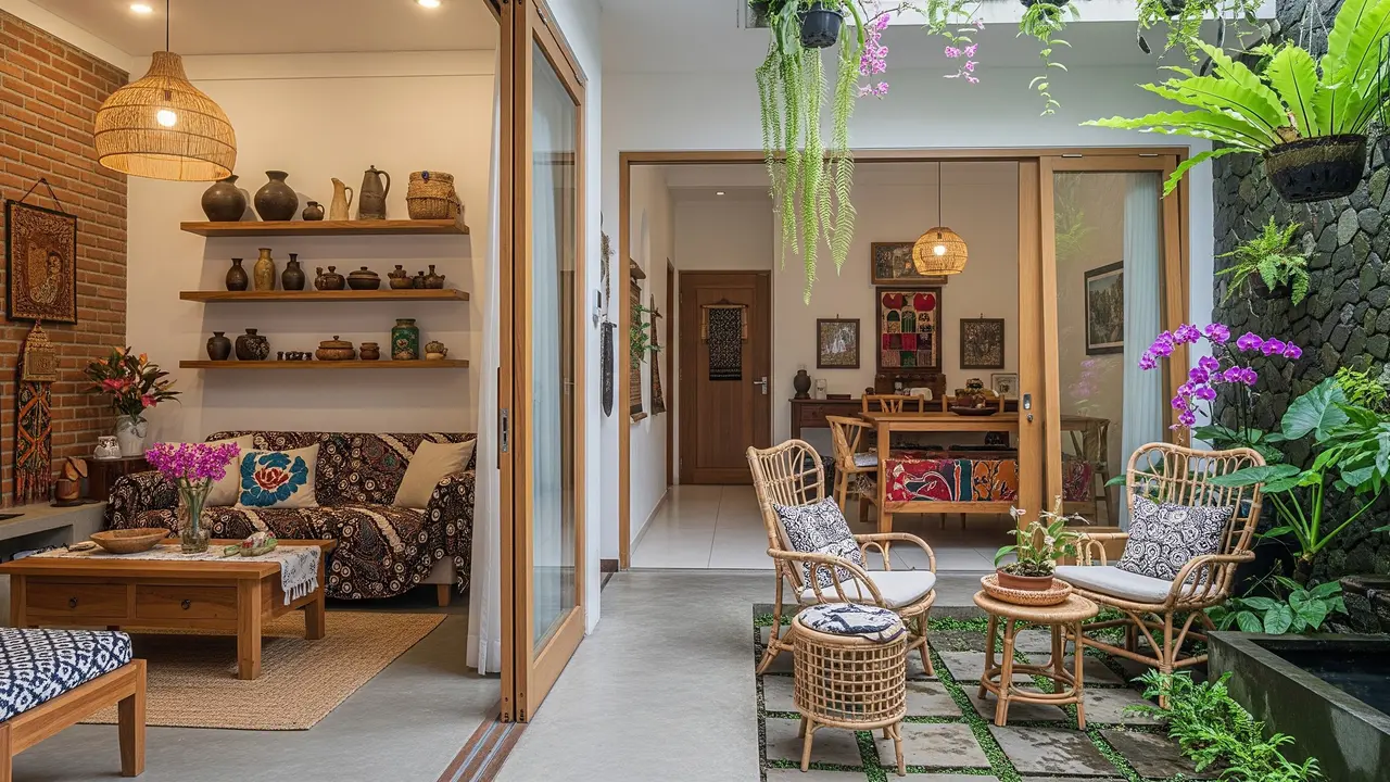 Model Rumah Kecil dengan Koneksi Indoor dan Outdoor yang Harmonis