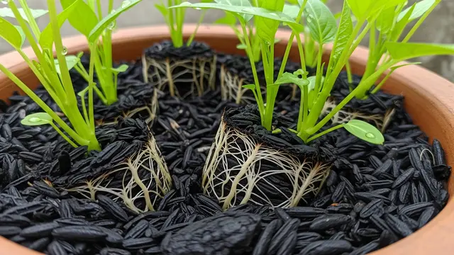 Media Tanam Kangkung Sekam Bakar