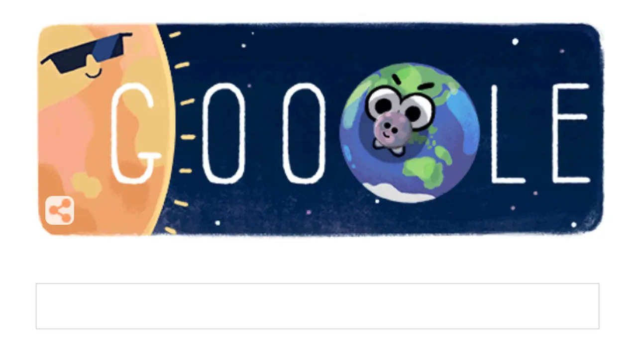 Google Doodle Gerhana Matahari Total
