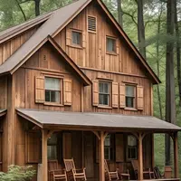 rumah kayu 3 tingkat (credit: meta ai)