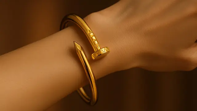 Model Gelang Paku Emas 24 Karat Terbaru 2025
