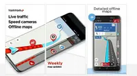 Aplikasi navigasi TomTom Go (screenshot via GSM Arena)