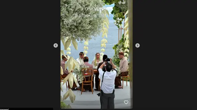 Selamat, BCL Resmi Dinikahi Tiko Aryawardhana. (instagram.com/aeroaswar)