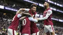 Sepasang gol dari Aston Villa dicetak oleh Emiliano Buendia dan Douglas Luiz. (AP Photo/Ian Walton)