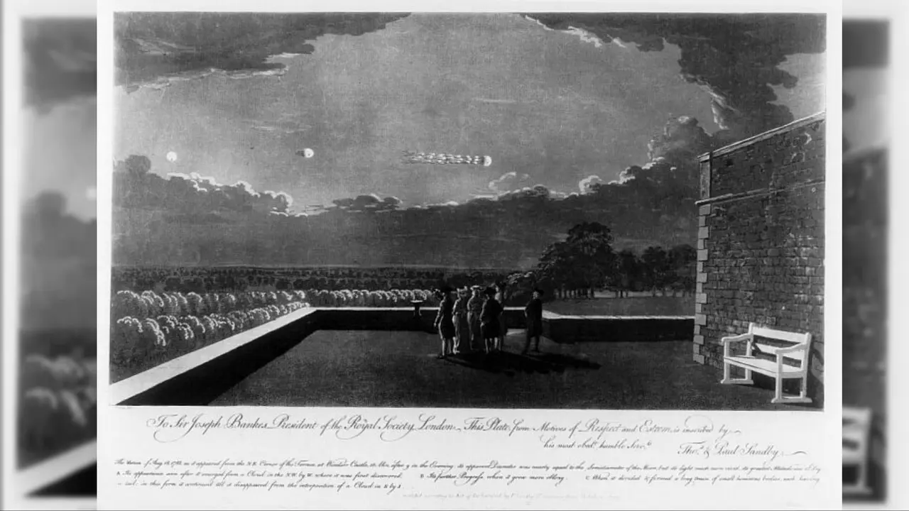 18-8-1783: Meteor Besar Mirip Aurora Borealis Lintasi Inggris