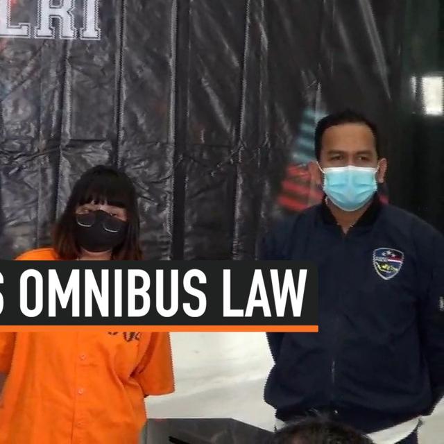 Video Polisi Tangkap Penyebar Hoaks Uu Cipta Kerja News Liputan6 Com