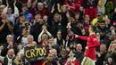CR7 mencetak gol ketiga Setan Merah pada menit ke-81 dan melengkapi gol pembuka dari Diogo Dalot (44') dan Marcus Rashford (65'). (AP/Jon Super)