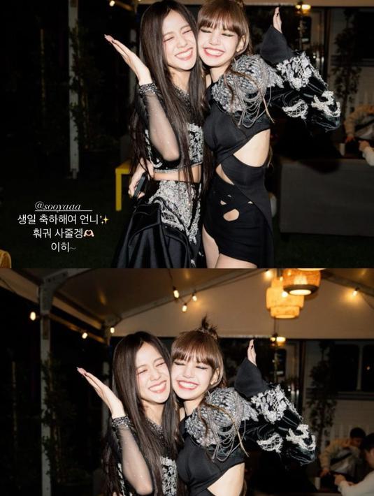 <p>Lisa megunggah foto keakrabannya bersama Jisoo di belakang panggung konser Born Pink 2023. Kata Lisa, dia ingin membelikan pakaian untuk sang kakak sebagai kado. (Foto: Instagram/ lalalalisa_m)</p>
