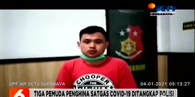 VIDEO : 3 Pemuda Penghina Satgas COVID-19 Probolinggo Menangis dan Minta Maaf