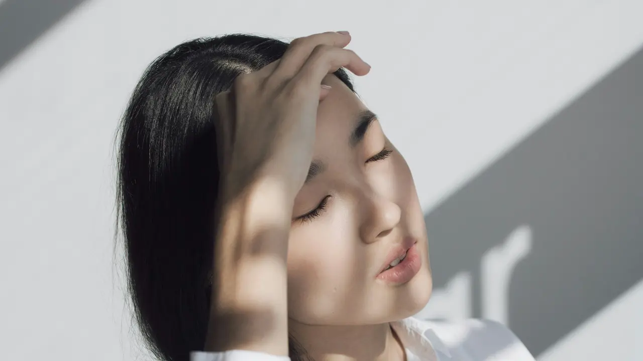 Woman side face