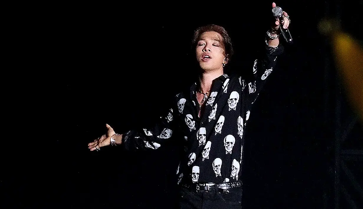 Di antara kelima member, Taeyang menjadi salah seorang personel yang paling bersemangat terhadap konser ini. (Wimbarsana/Bintang.com)