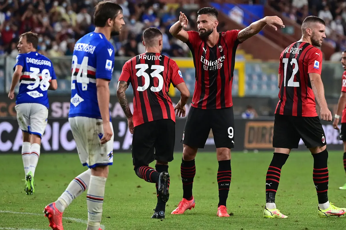 Foto: Menang Tipis di Giornata Pertama Liga Italia, AC Milan Bawa Pulang Poin Tiga dari Markas Sampdoria
