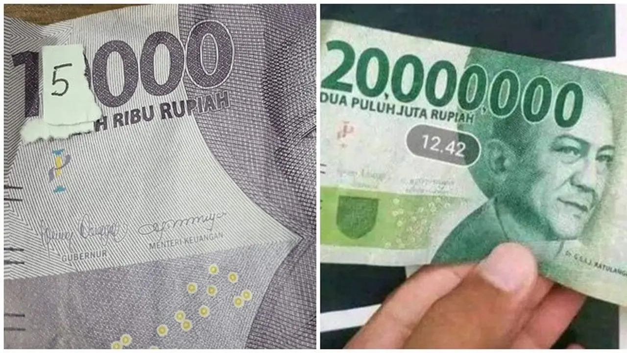 6 Potret Nominal Uang Diubah Ini Bikin Tepuk Jidat, Orang Bisa Tertipu