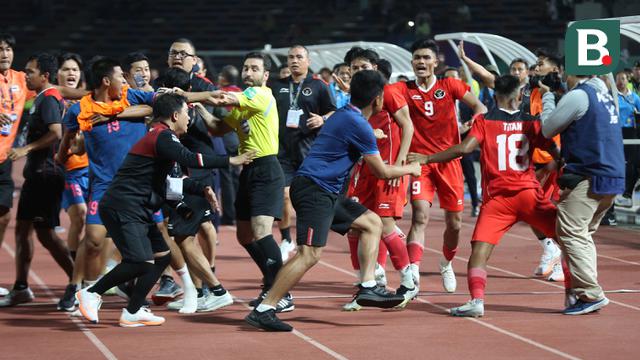 Kericuhan Final SEA Games 2023 Antara Timnas Indonesia U-22 Vs Timnas Thailand U-22