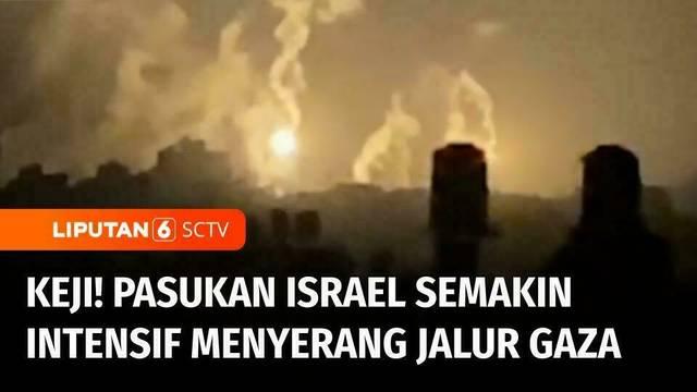 Kejahatan kemanusiaan terus dilakukan pasukan Israel terhadap warga sipil Palestina di Jalur Gaza. Tolak seruan gencatan senjata, Israel terus bombardir Gaza tanpa henti.
