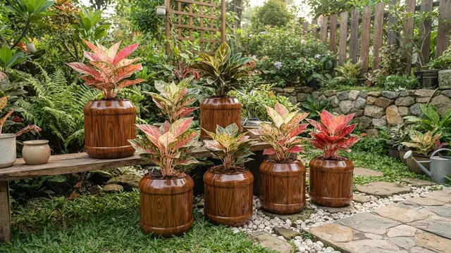 Inspirasi Pot Aglonema dari Galon Bekas