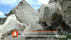 Tambang batu kapur di Desa Leran Kulon, Kecamatan Palang, Kabupaten Tuban, Jawa Timur, runtuh. Beruntung saat peristiwa ini berlangsung, para pekerja tambang sedang libur, sehingga tak menimbulkan korban jiwa.