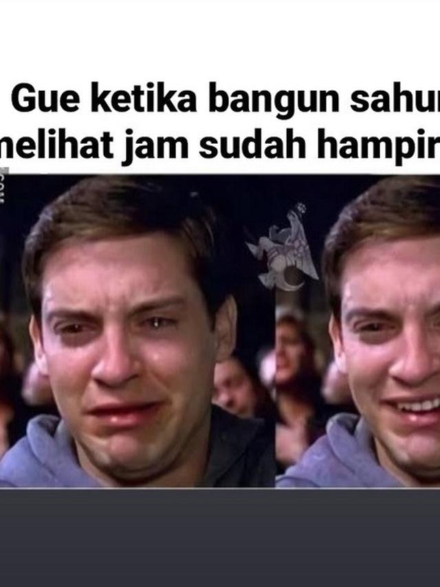 meme kesiangan sahur
