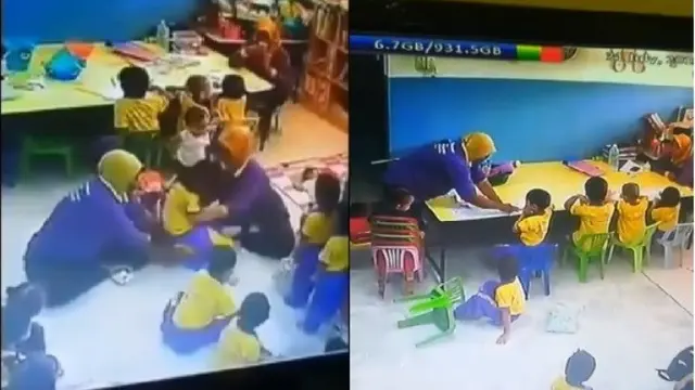 guru siksa murid tk (foto: facebook Ishak Rahman)