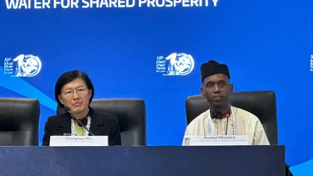 Konferensi pers World Water Forum-10 di Bali Nusa Dua Convention Center (BNDCC), Bali, Kamis (24/5/2024). (Liputan6/Benedikta Miranti)