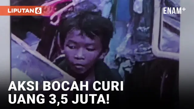 VIDEO: Miris! Aksi Nekat Bocah di Bawah Umur Curi Uang 3,5 Juta