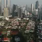 Suasana gedung perkantoran di Kawasan Jakarta, Jumat (3/5/2024). (Liputan6.com/Angga Yuniar)